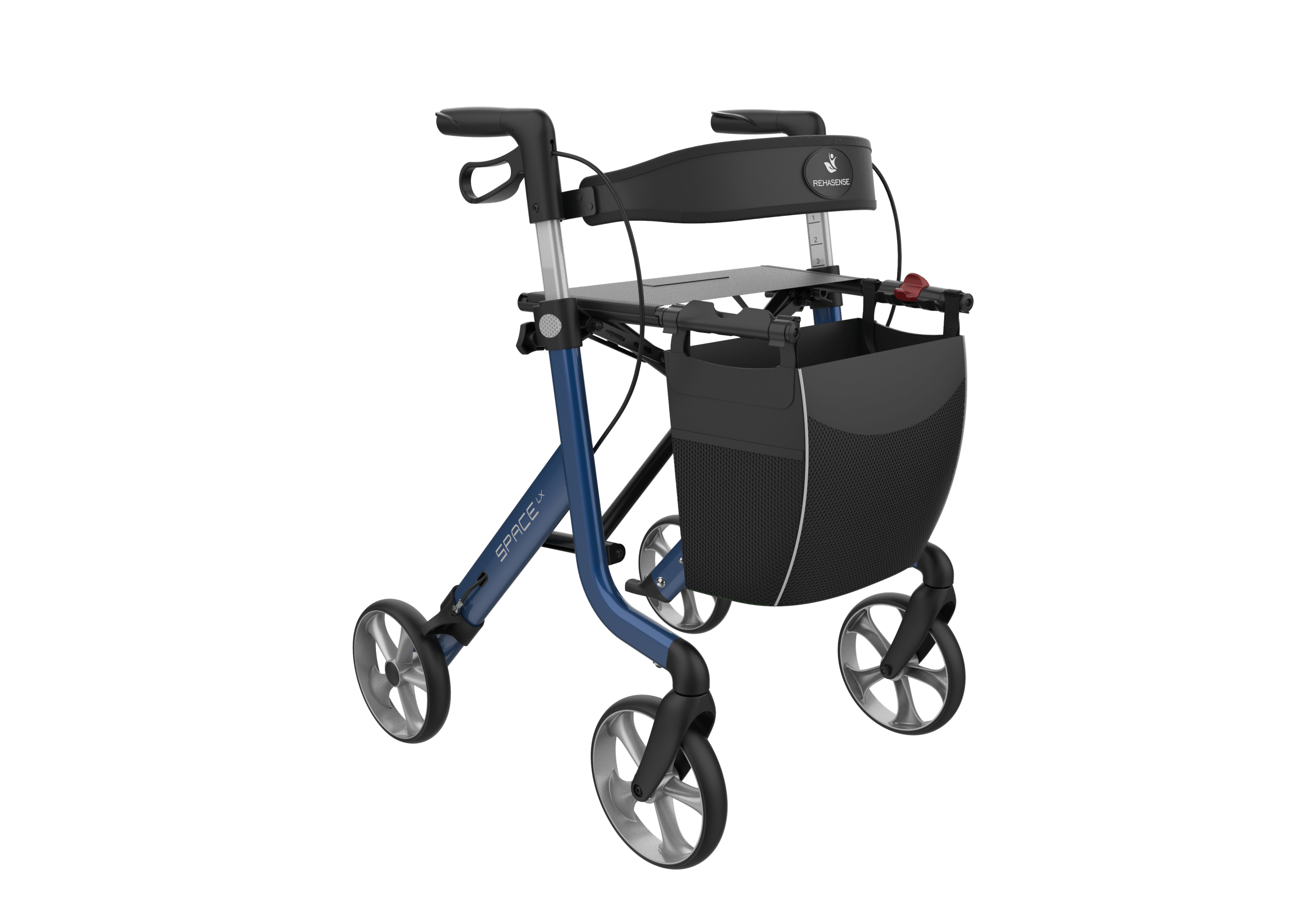 Space LX rollator in blue