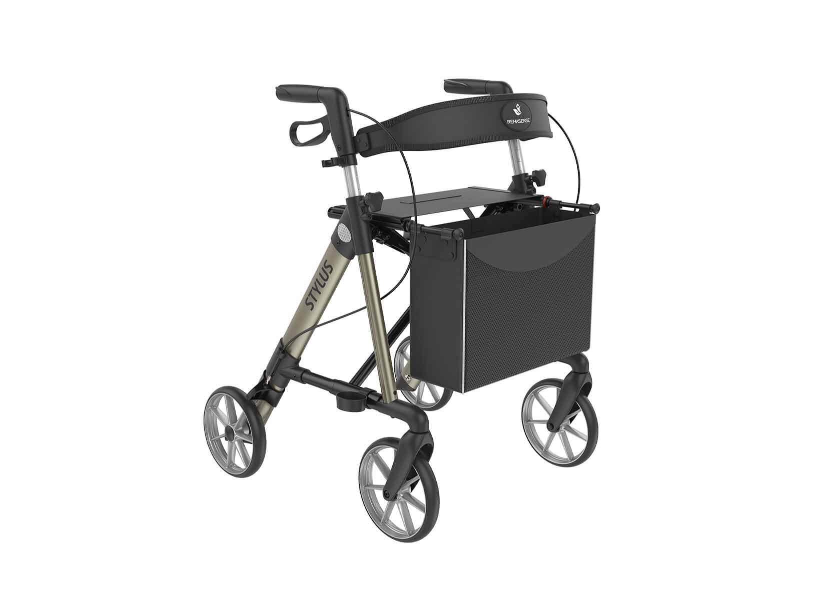 Rehasense Stylus Rollator in Champagne